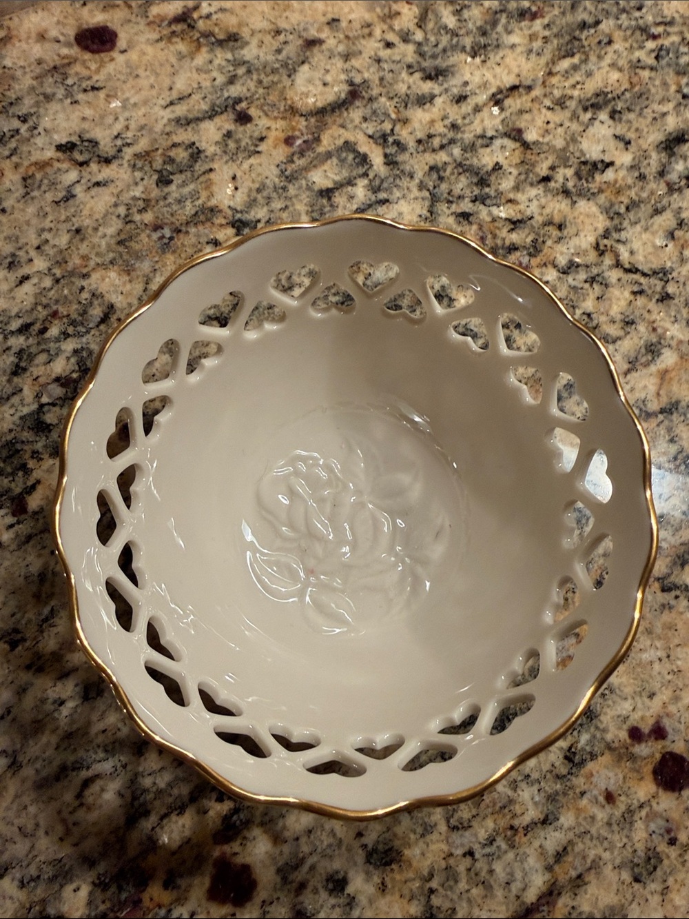Lenox Ceramic Decorative Bowl/Dish 24 K Gold Trim